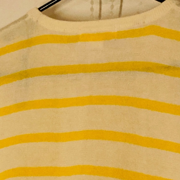 H&M stripe short sleeve sweater sz M - Picture 4 of 8